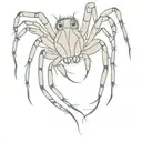 jumping spider tattoo design idea