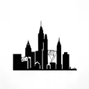 cleveland skyline tattoo design idea