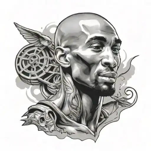 Kobe mamba mentality tattoo design idea