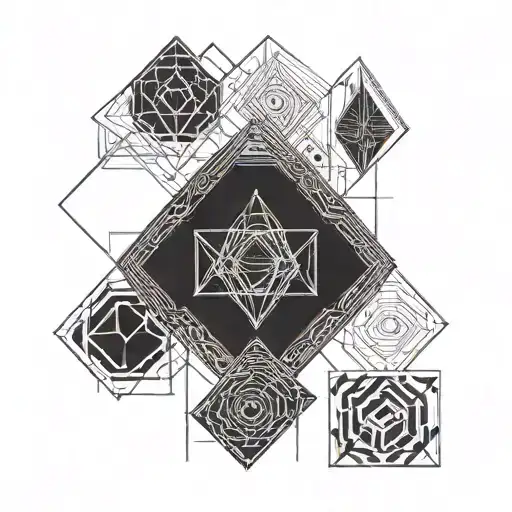 void, nihilism aesthetic black tattoo design idea