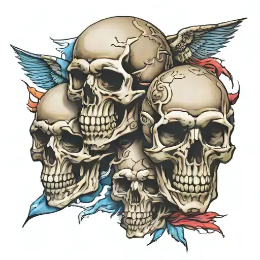  venezuela - skulls -military tattoo design idea