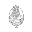 Zeus epic circular design tattoo design idea