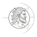 Zeus epic circular design tattoo design idea