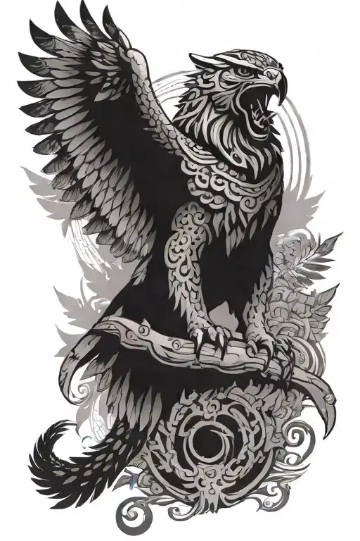 Mayan Jaguar , mayan eagle, words Grounded by my ancestors and given flight by my family tattoo design idea
