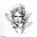 poison ivy tattoo design idea