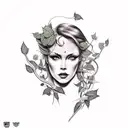 poison ivy tattoo design idea