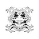 frog tattoo design idea