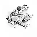 frog tattoo design idea