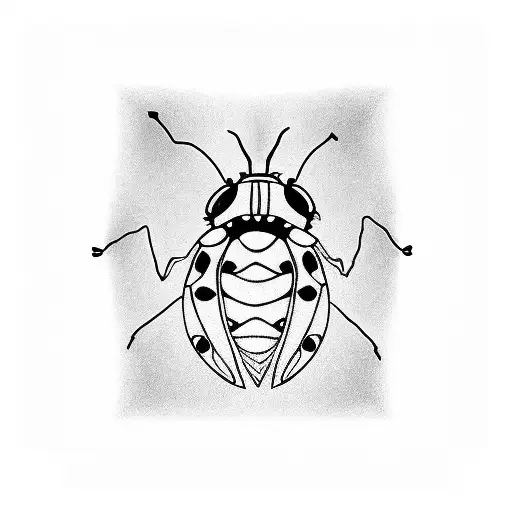 Ladybug tattoo design idea