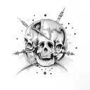 dance macabre tattoo design idea