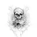 dance macabre tattoo design idea