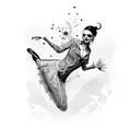 dance macabre tattoo design idea