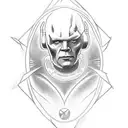 I need the Star Trek emblem with the word in loving memory of E Joseph Simmons 9/18/1955-10/15/2023 tattoo design idea