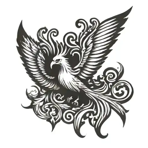 Phoenix neck tattoo tattoo design idea