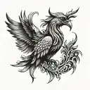 Phoenix neck tattoo tattoo design idea