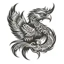 Phoenix neck tattoo tattoo design idea