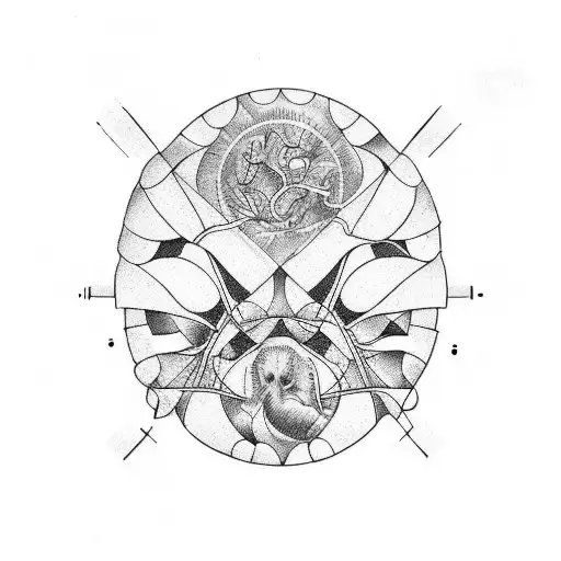 evolution of living organisms tattoo design idea