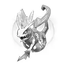 Pokemon but anatomy style tattoo design idea