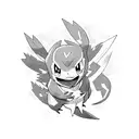 Pokemon but anatomy style tattoo design idea