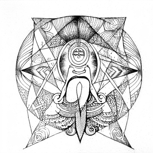 mother ayahuasca  tattoo design idea