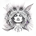 mother ayahuasca  tattoo design idea
