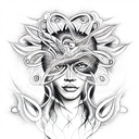 mother ayahuasca  tattoo design idea