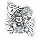 mother ayahuasca  tattoo design idea