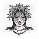 mother ayahuasca  tattoo design idea