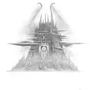 tower of demons tattoo inspired tower of sauron tattoo design idea