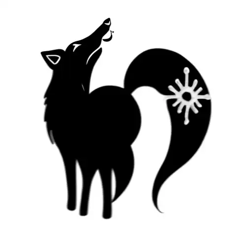 a fox tattoo design idea