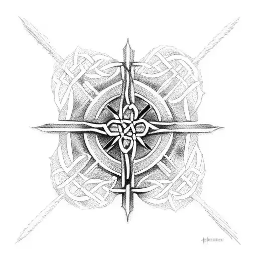 Celtic Cross tattoo design idea