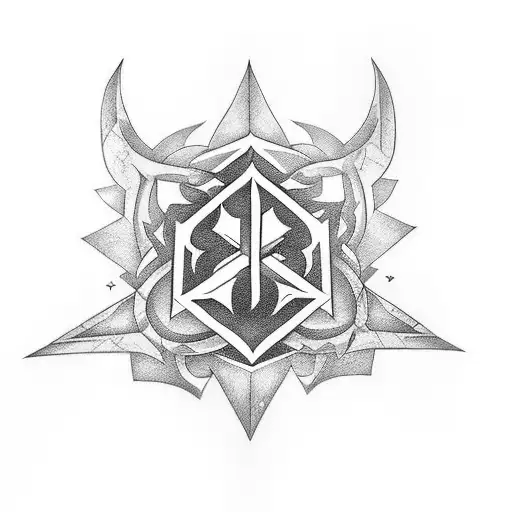 oathkeeper keyblade tattoo design idea