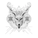 Consider a design that features a symmetrical composition divided into two halves. On one side, depict nature elements l tattoo design idea