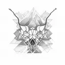 Consider a design that features a symmetrical composition divided into two halves. On one side, depict nature elements l tattoo design idea