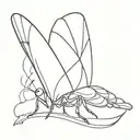 i'm a winged insect you're a funeral pyre tattoo design idea