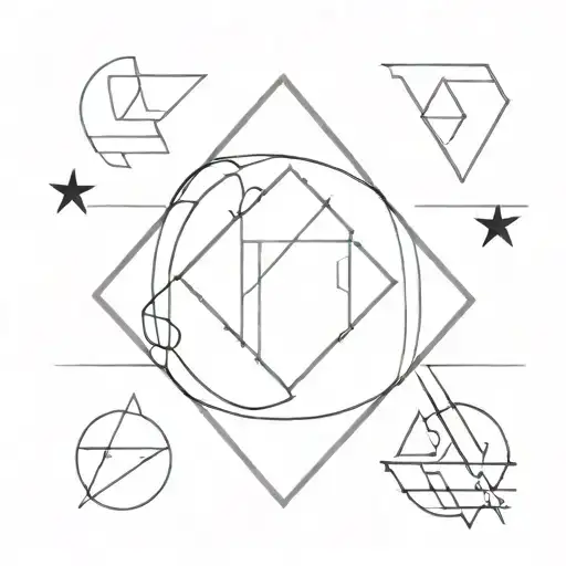 Incorporate the Super Junior logo into a minimalist design tattoo design idea