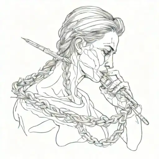 Addiction, pain from a person, braided with barbed wire, blood splashes, syringe, telephone tattoo design idea