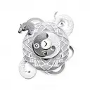 pangolin with ying yang tattoo design idea