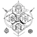 a tatto that represents learn, explore and create and would look good on the chest tattoo design idea