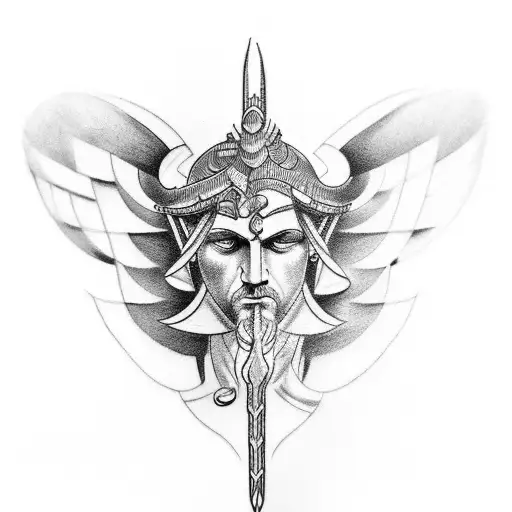 A tattoo inspired by Greek mythology featuring the god Apollo tattoo design idea