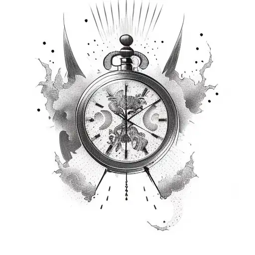 time shall pass away tattoo design idea