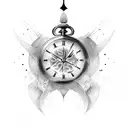 time shall pass away tattoo design idea