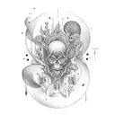 time shall pass away tattoo design idea