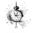 time shall pass away tattoo design idea