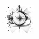 time shall pass away tattoo design idea