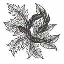 Laurel wreaths tattoo design idea