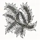 Laurel wreaths tattoo design idea