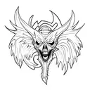 Mythosaur Skull tattoo design idea