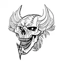 Mythosaur Skull tattoo design idea