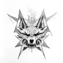 lobo tattoo design idea